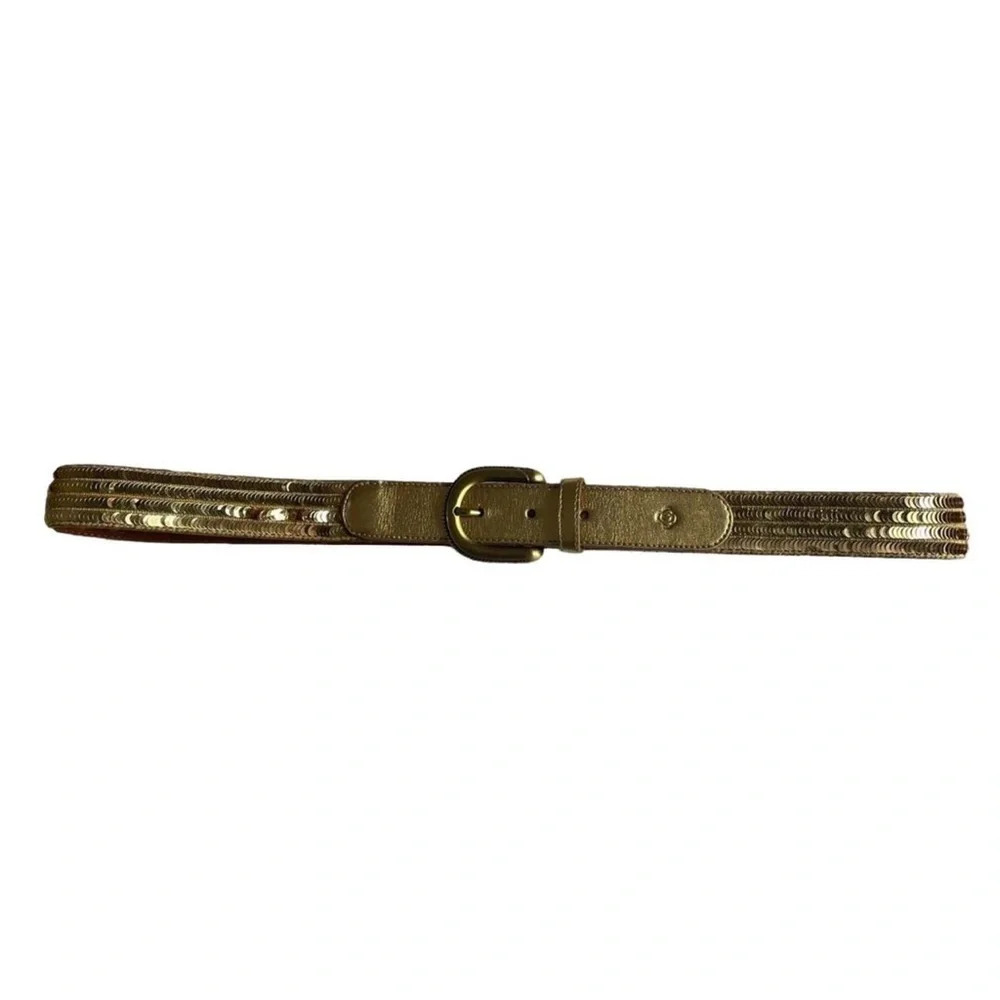 NWOT Gold  sequin belt‎